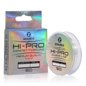 Монофильная леска ZEMEX HI-PRO COMPETITION LINE 50 m, d 0.181 mm, 3.74 kg, clear