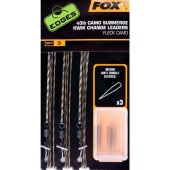 Поводки рыболовные Fox Edges Camo Submerge 40lb (3шт)