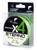 Шнур плетёный Salmo Sniper х4 ETERNO BRAID Apple Green 125/010