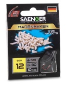 Крючки с поводком Saenger ОПАРЫШ/MADENHAKEN R-25 12-0.18мм 80см 10шт.