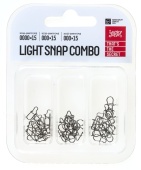 Застежки LJ Pro Series LIGHT SNAP COMBO Набор 45шт.