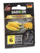 Крючки с поводком Saenger КУКУРУЗА/MAISHAKEN G-81 06-0.28мм 60см 10шт.