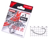 Крючки офсетные Lucky John PREDATOR сер. LJH350 разм.001 8шт.