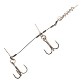 Оснастка для силикона BFT Shallow Stinger Rig XL, Stainless 1X7 45кг Tandem Owner №3/0 - 1шт.