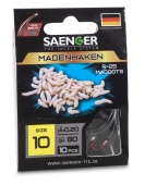 Крючки с поводком Saenger ОПАРЫШ/MADENHAKEN R-25 10-0.20мм 80см 10шт.