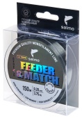 Леска моно. Salmo Diamond FEEDER & MATCH FLUORO COATED Olive Green 150/020