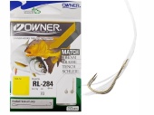 Крючки с поводком Owner RL-284 ALL ROUND 70см 0.12мм разм.14 10шт.