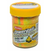Паста форелевая Berkley PowerBait Natural Scent Glitter Trout Bait 50g Garlic Rainbow