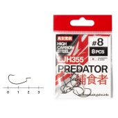 Крючки офсетные Lucky John PREDATOR сер. LJH355 разм.008 10шт.